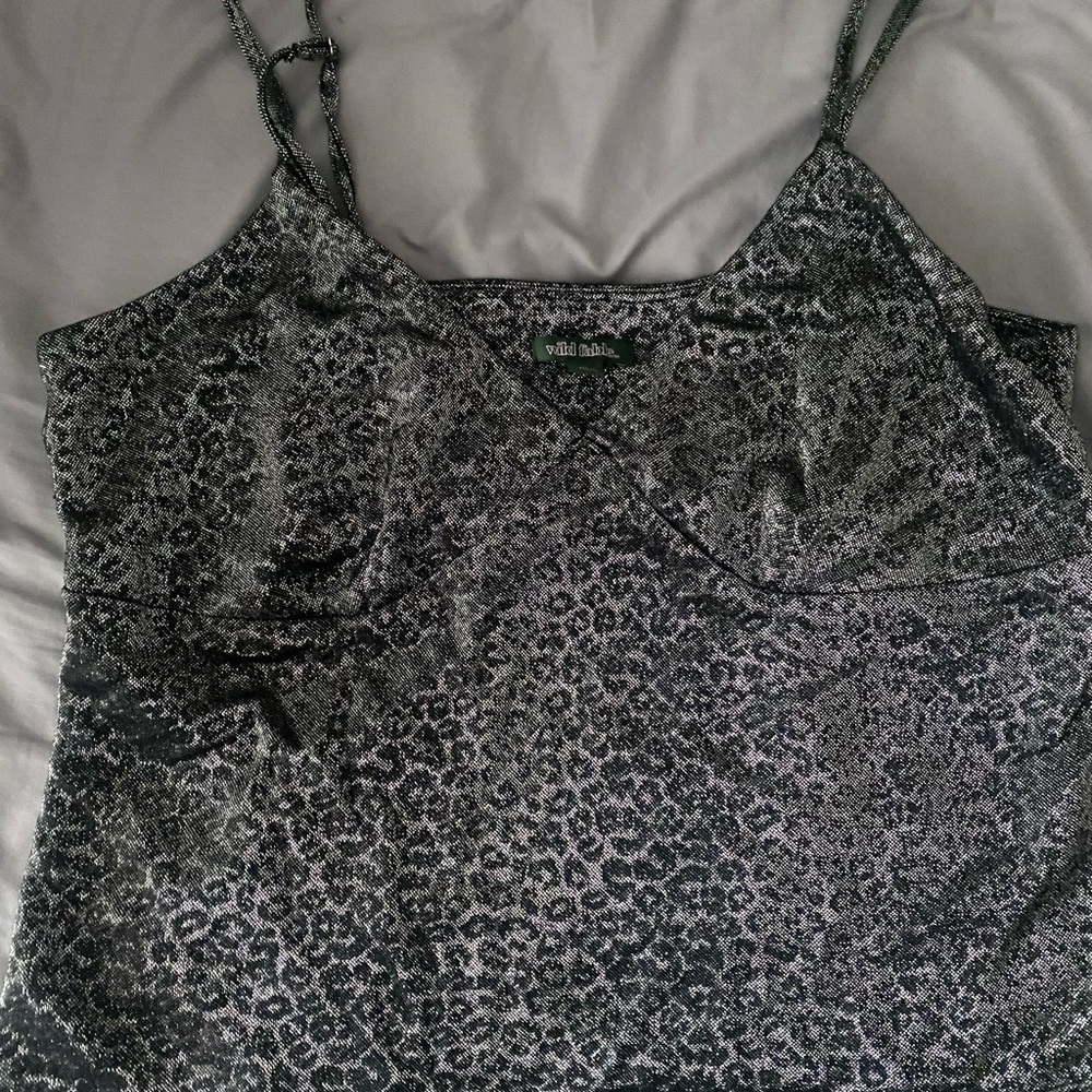 Wild Fable Black Leopard Print Women's Top